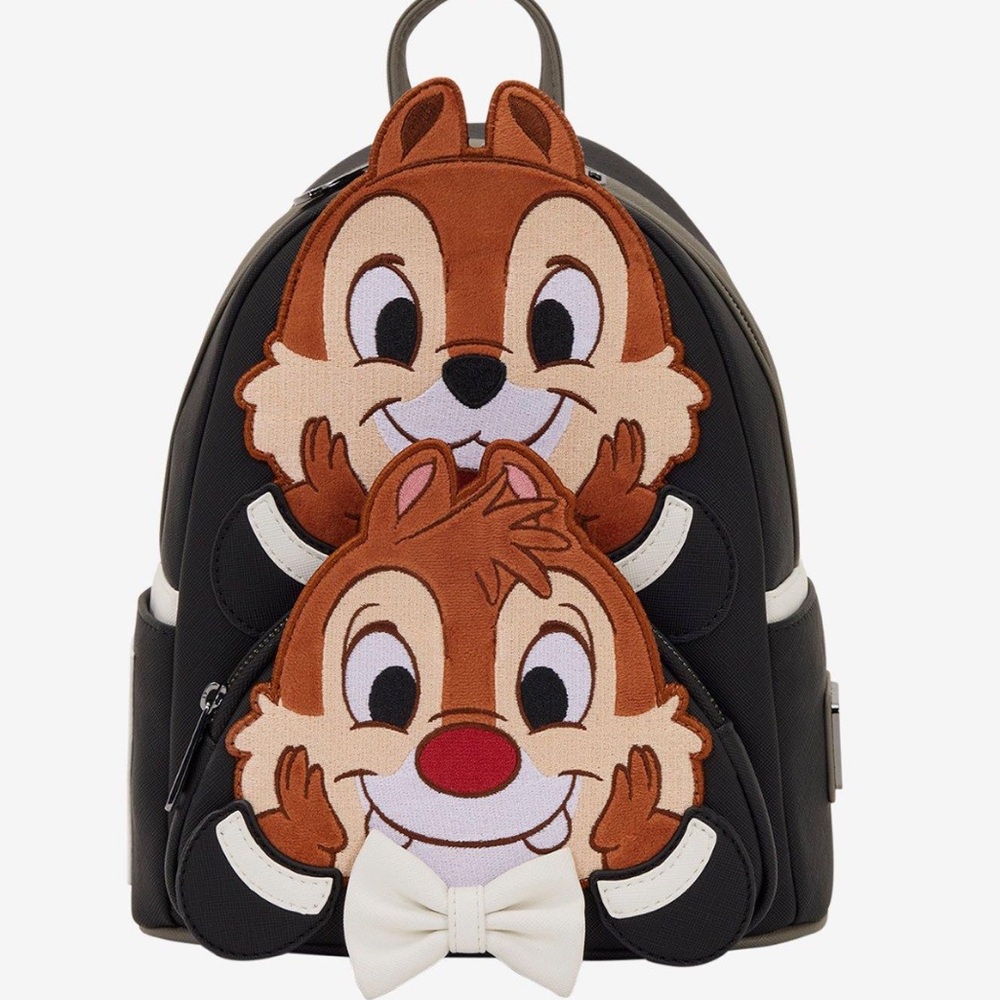Loungefly  NWT  Disney Chip & Dale
Two Chips & A Miss Figural Mini Backpack
